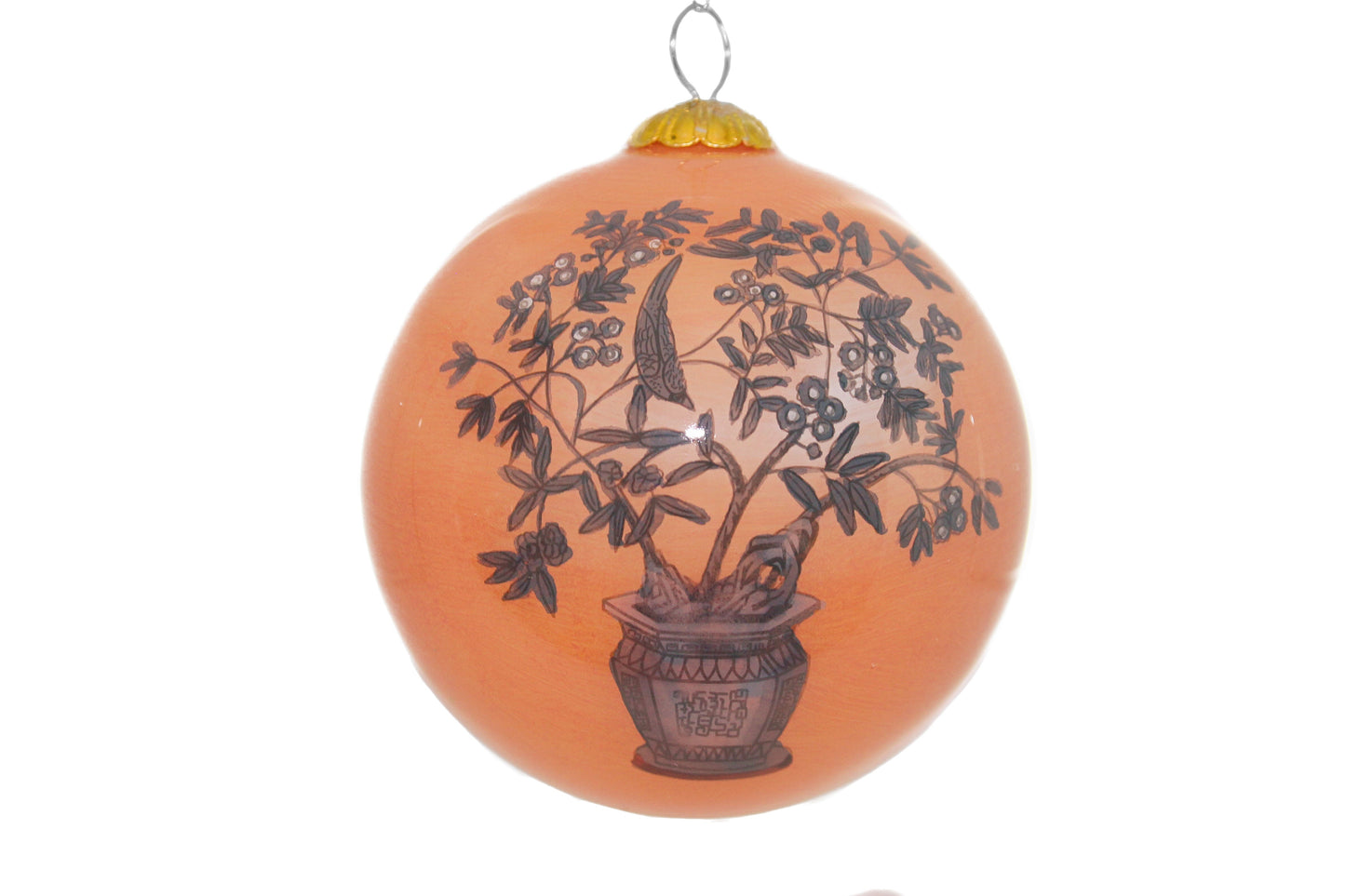Long Gallery Peach Blossom Glass Bauble 2025