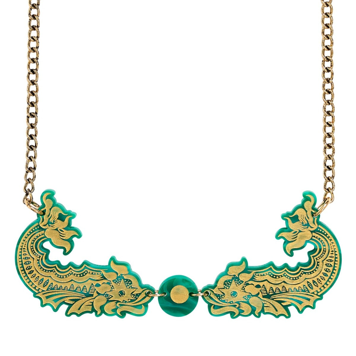 Gilded Fish Necklace