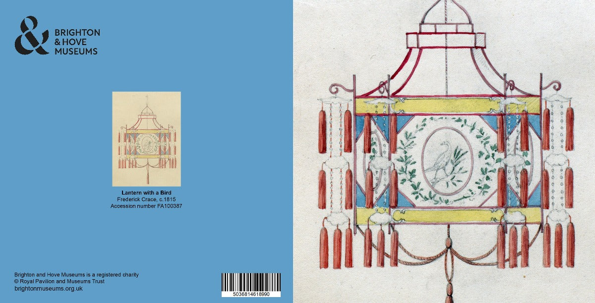 Greetings Card - Lantern with a Bird