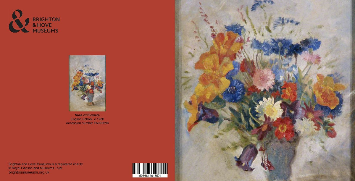 Greetings Card - Vase of Flowers