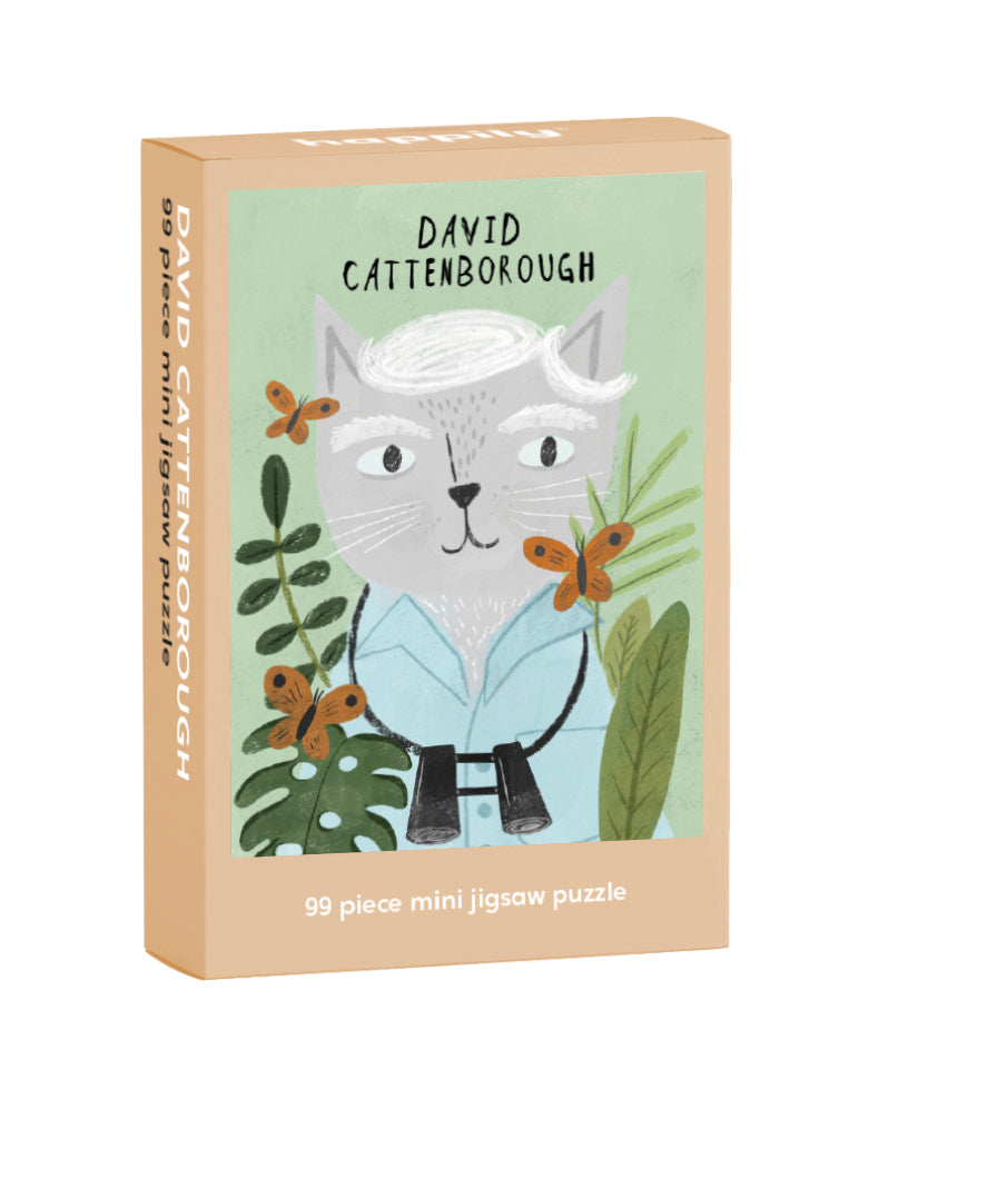 DAVID CATTENBOROUGH 99 PIECE MINI JIGSAW (HAPPILY PUZZLES)