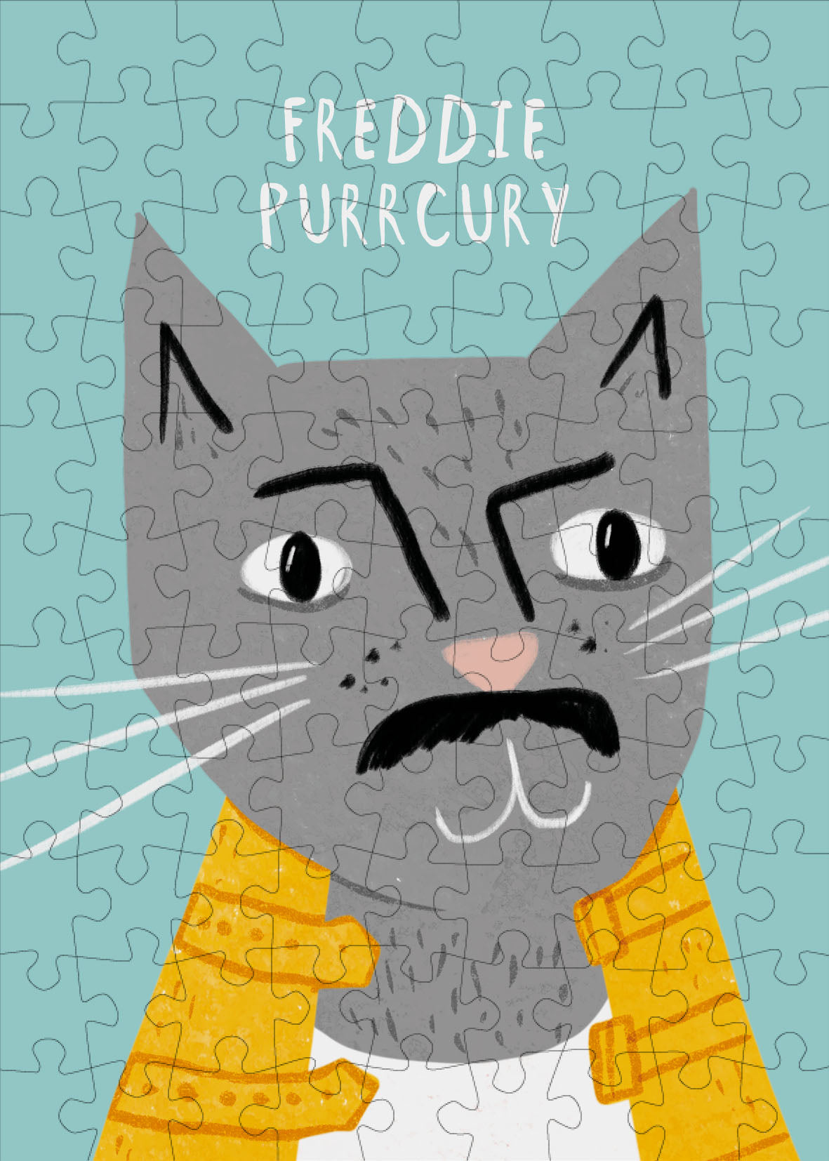 FREDDIE PURRCURY 99 PIECE MINI JIGSAW (HAPPILY PUZZLES)