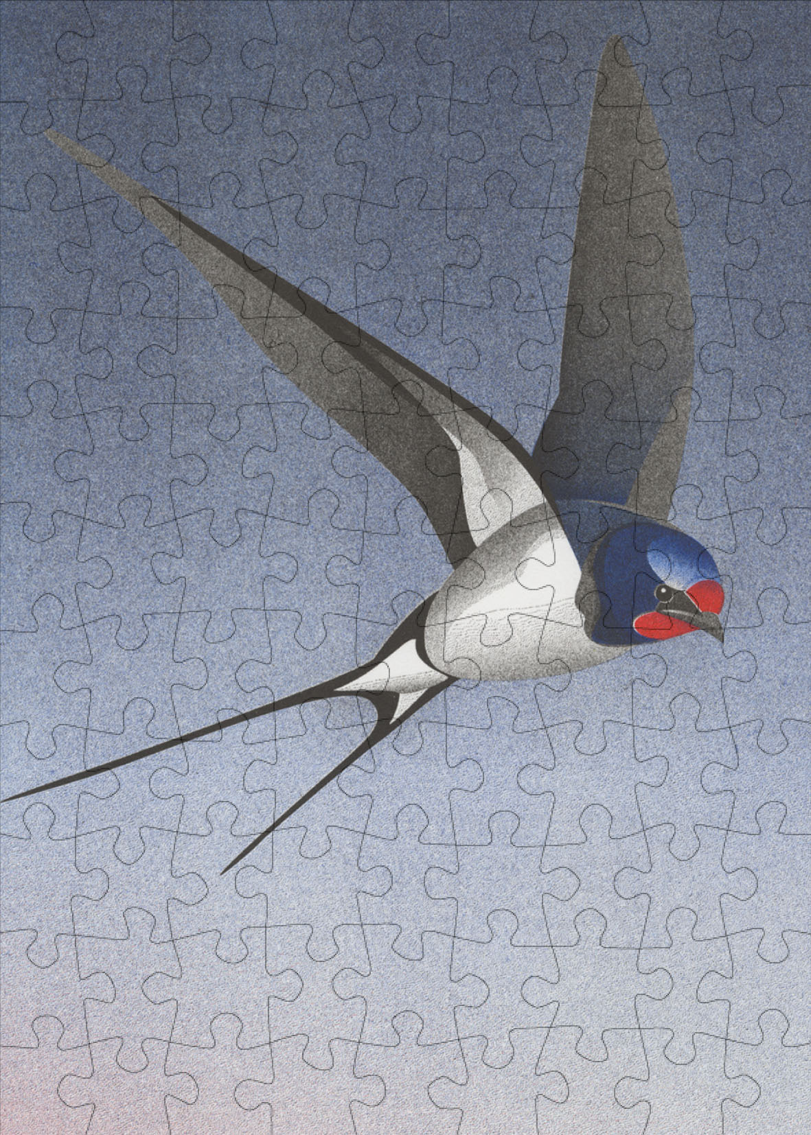 SWALLOW 99 PIECE MINI JIGSAW PUZZLE (HAPPILY PUZZLES)