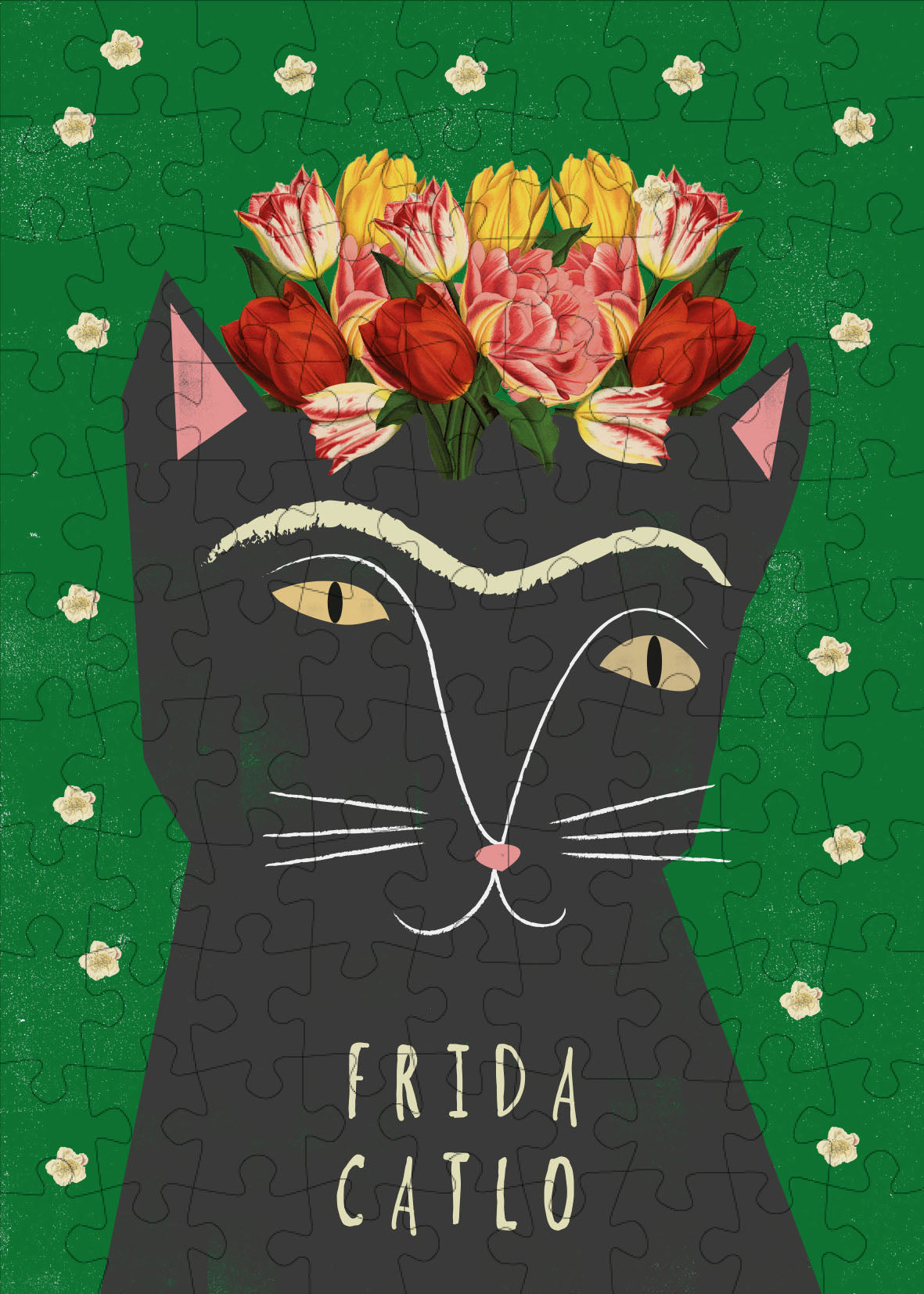 FRIDA CATLO 99 PIECE MINI JIGSAW PUZZLE (HAPPILY PUZZLES)