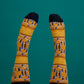 Royal Pavilion Yellow Bow Room Socks