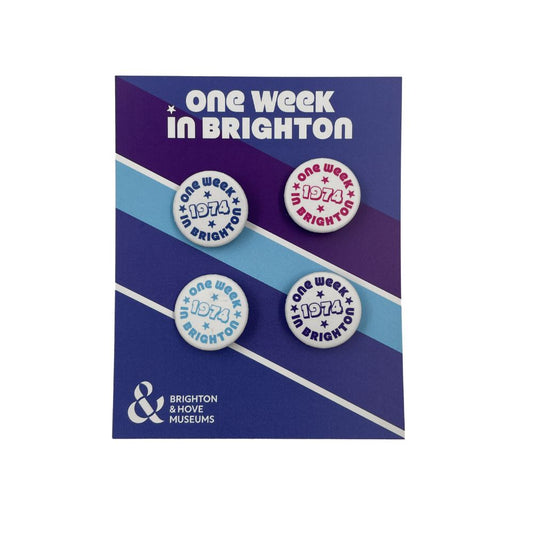 Button badge set - One Week in Brighton