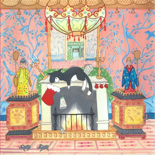 Greetings card- George in Long Gallery