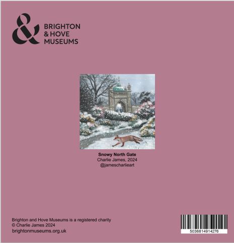Greeting card- Snowy north gate