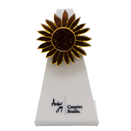 Golden Sunflower Pin