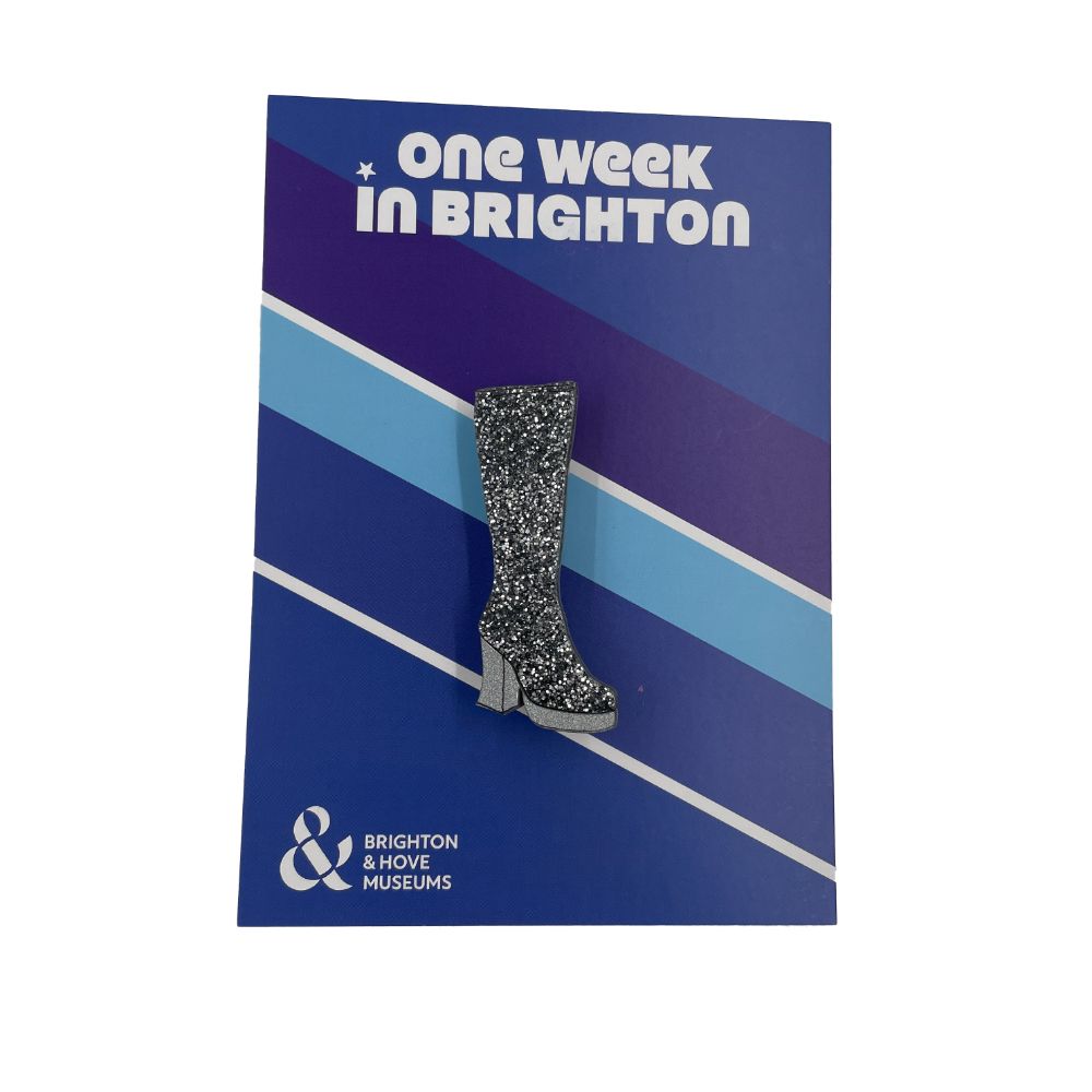 Glitter Boot Brooch - One Week in Brighton