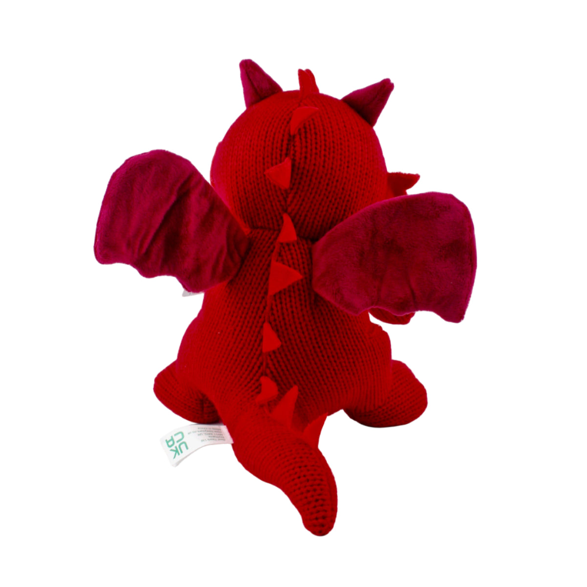 Knitted Red Dragon Soft Toy