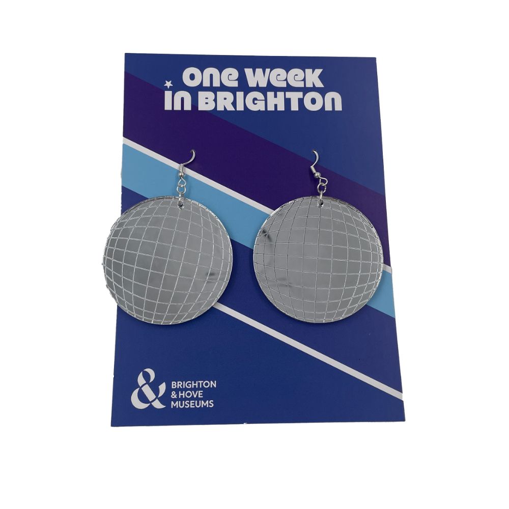 Mirrorball Earrings - One Week in Brighton