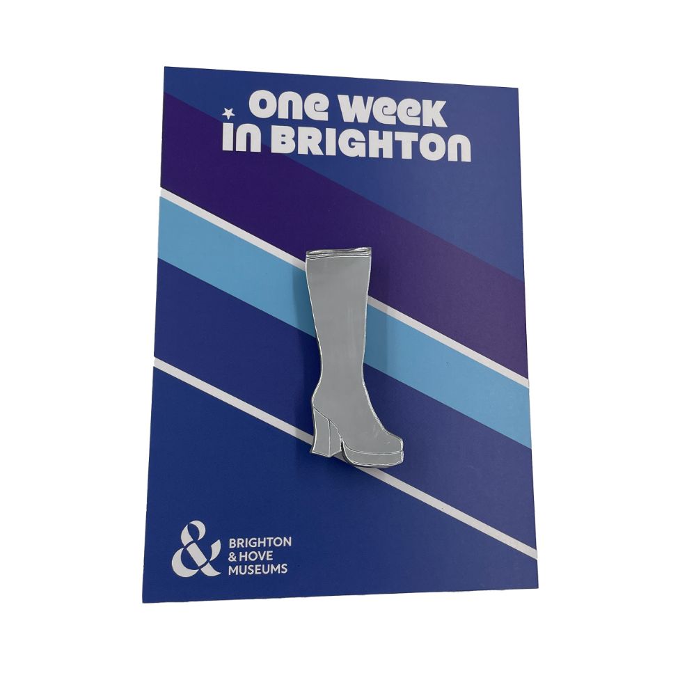 Mirror Boot Brooch - One Week in Brighton