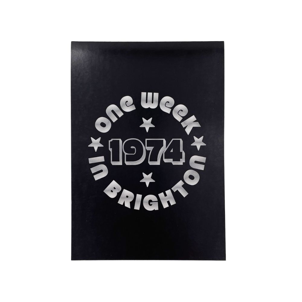 One Week in Brighton - Black Notepad