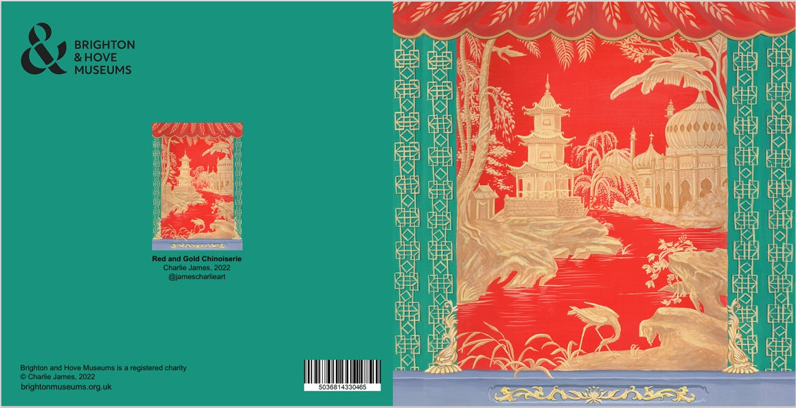 BHM CJ Red Gold Chinoiserie