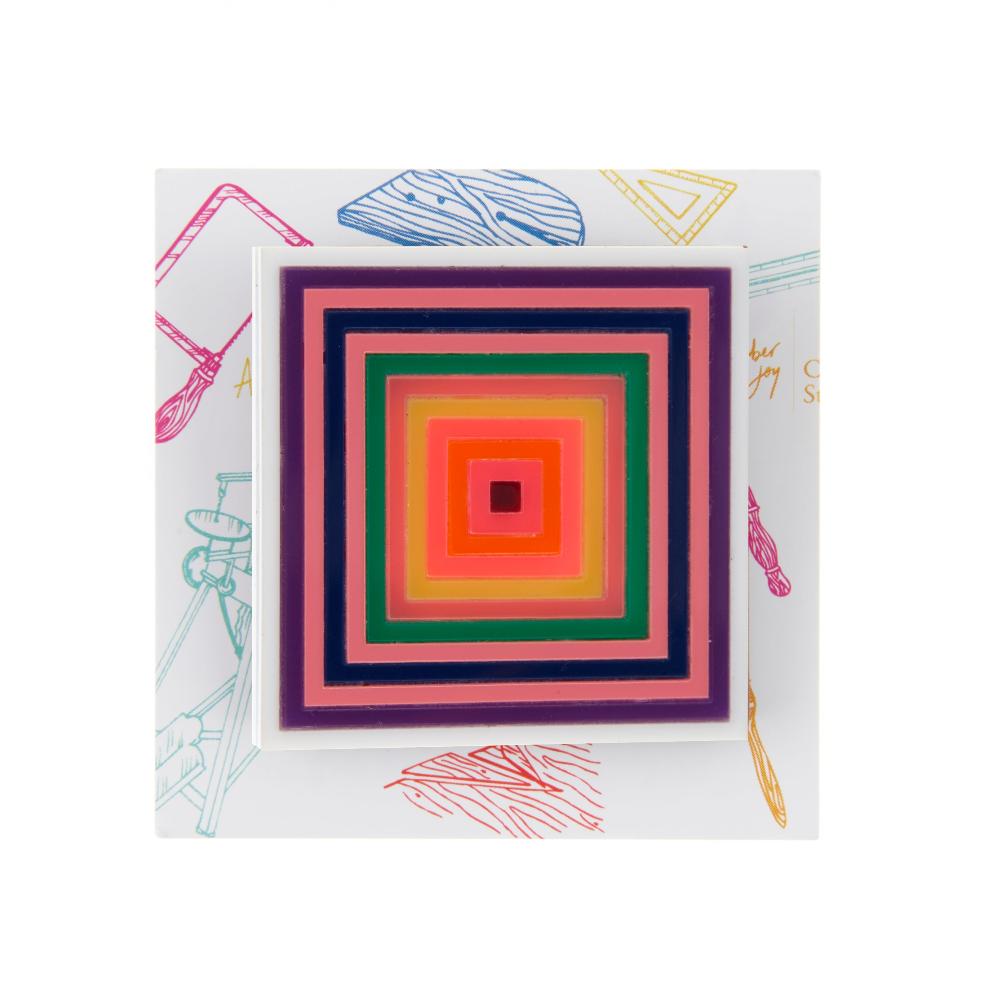 Frank Stella Inspired Pin