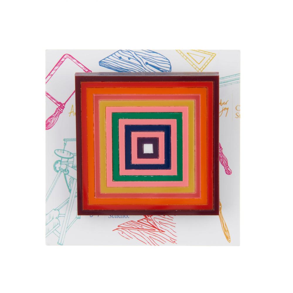 Frank Stella Inspired Pin