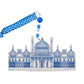 Ceramic Royal Pavilion decoration