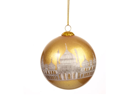 Gold Royal Pavilion Glass Bauble