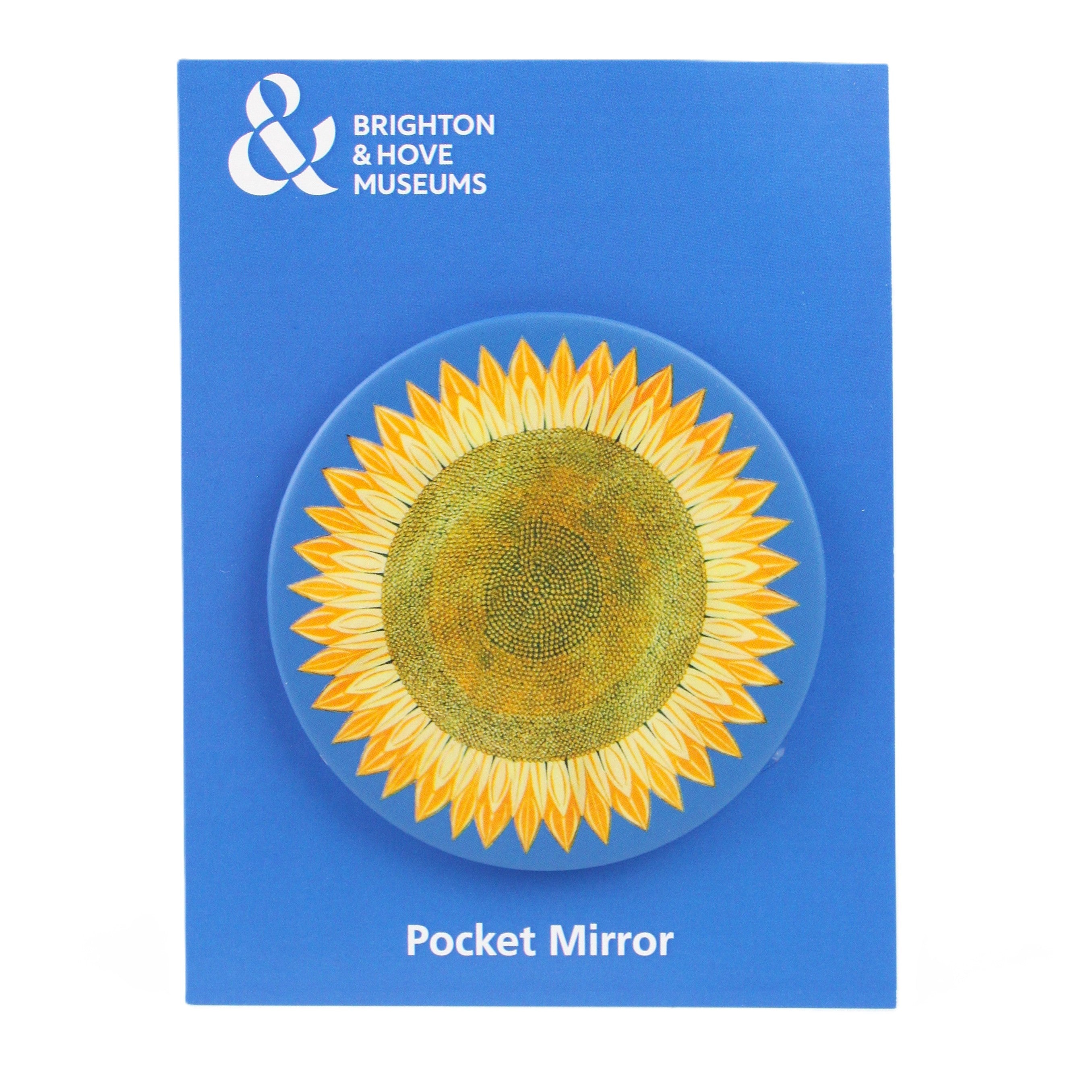 Saloon Sunflower Motif Pocket Mirror – Brighton & Hove Museums Online Shop