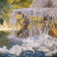Greetings Card - The Swans at Play